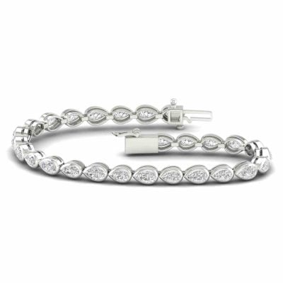 14K 5.00 CT Lab Grown Diamond Fancy Bracelet