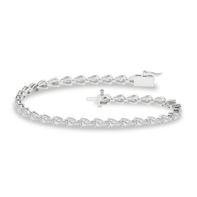 14K 5.00CT Certified Lab Grown Diamond Bracelet