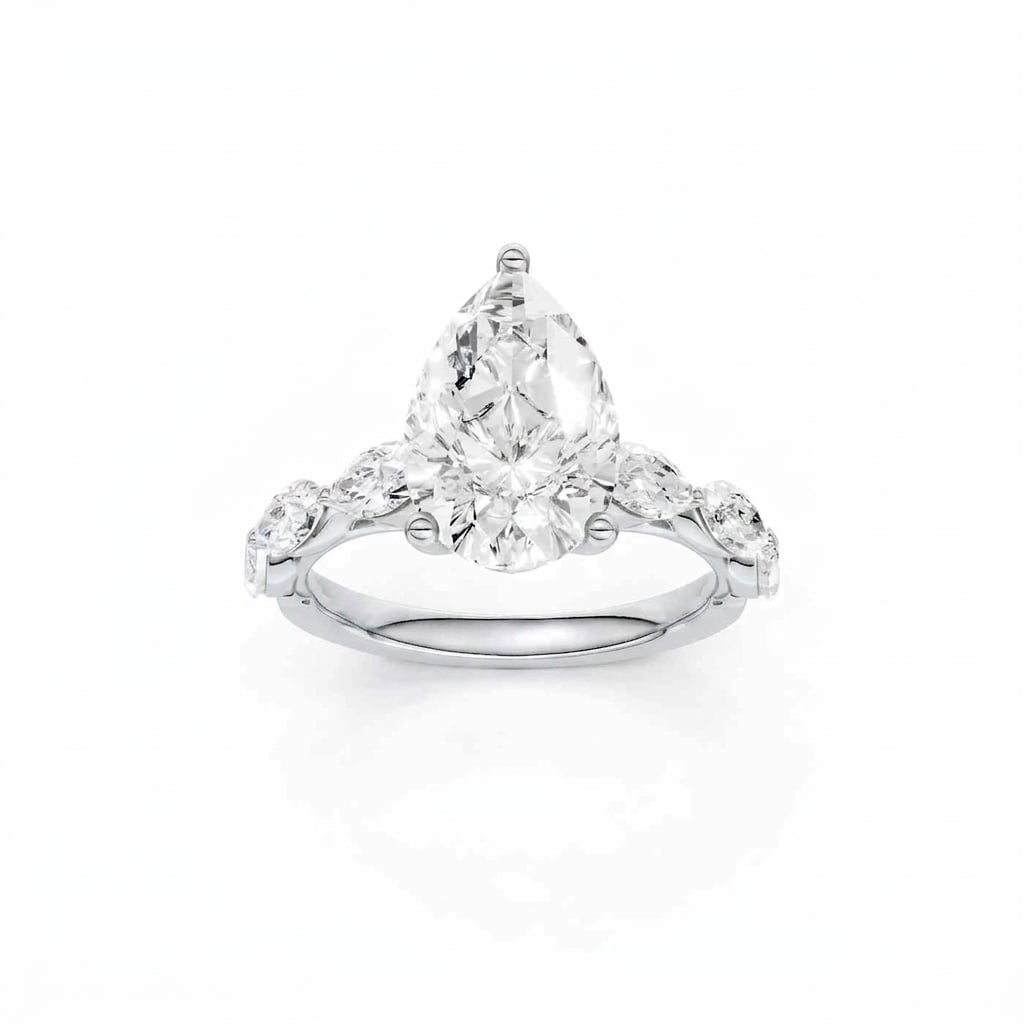 14K 3.75 CT Lab Grown Diamond Ring