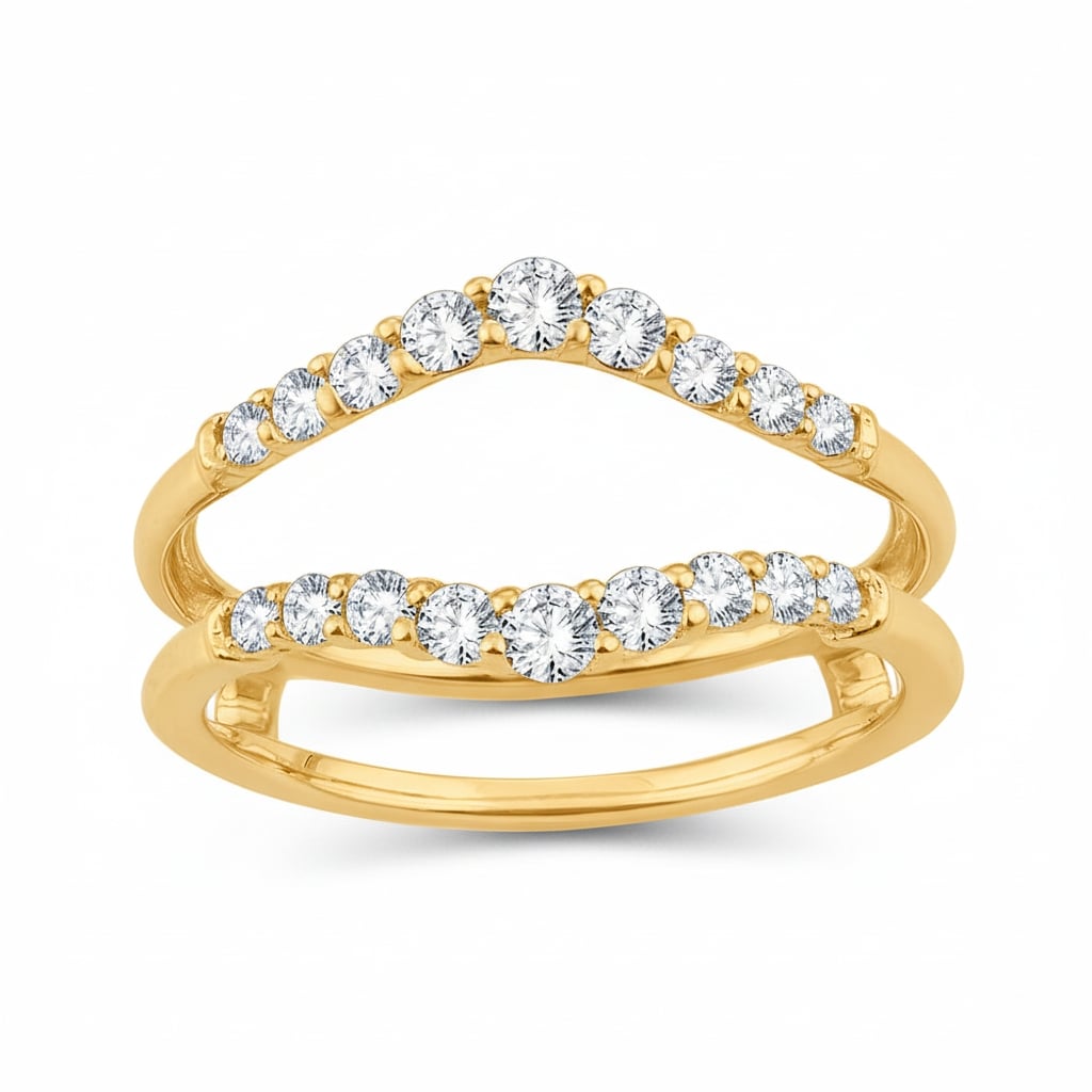 14K 0.50 CT Lab Grown Diamond Ring Guard