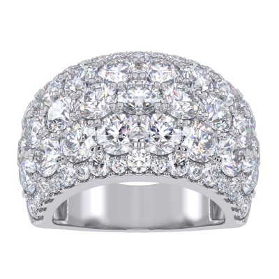 14K 6.00CT Certified Lab Grown Fancy Band