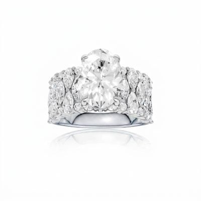 14K 5.00 CT Lab Grown Diamond Ring