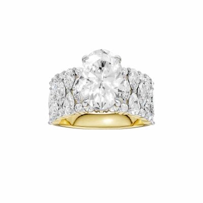 14K 5.00 CT Lab Grown Diamond Ring
