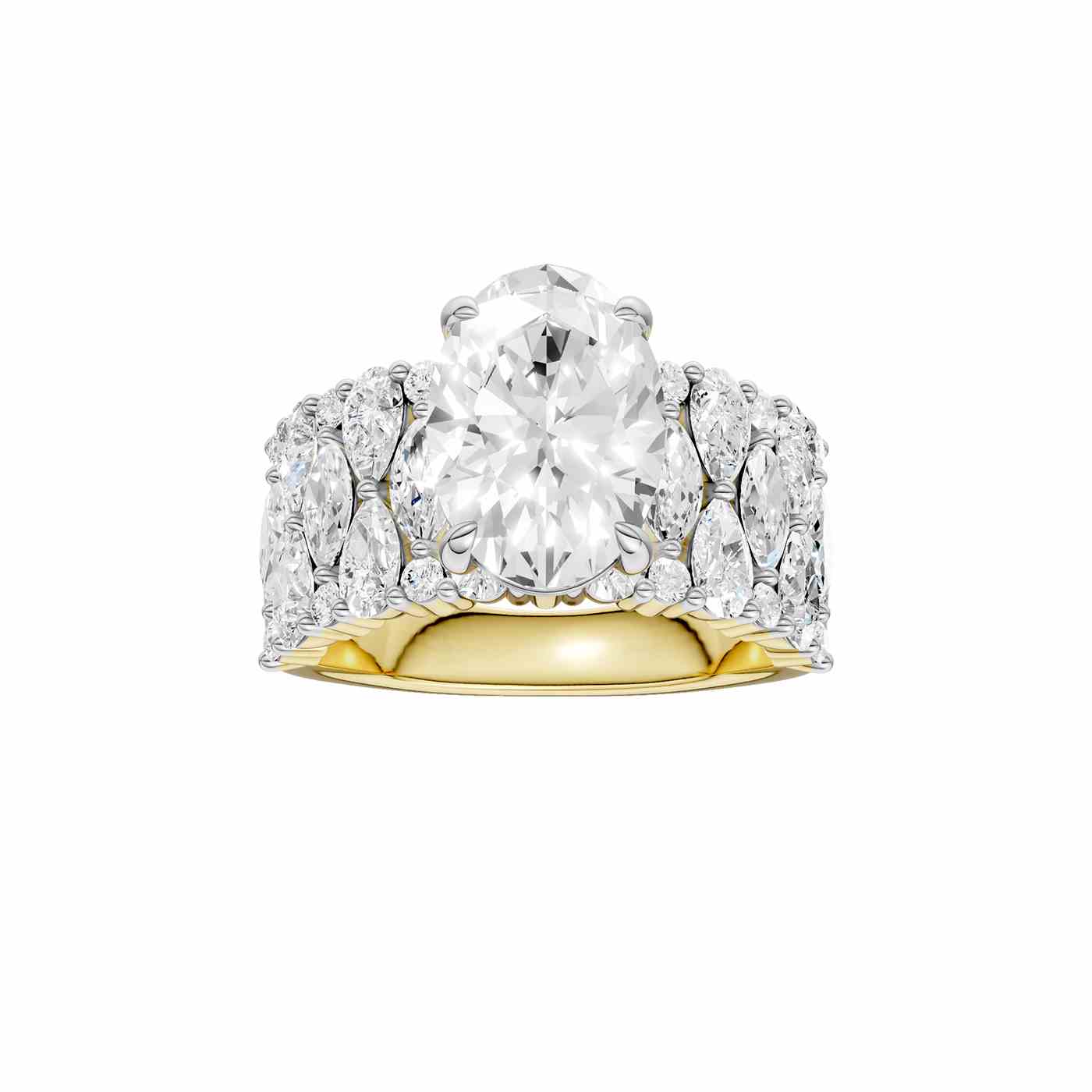 14K 5.00 CT Lab Grown Diamond Ring