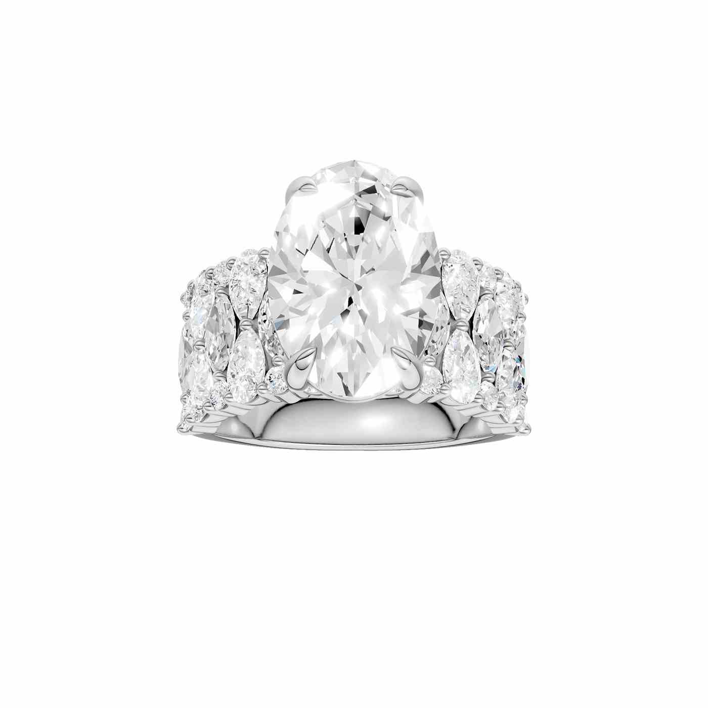 14K 7.00 CT Lab Grown Diamond Ring