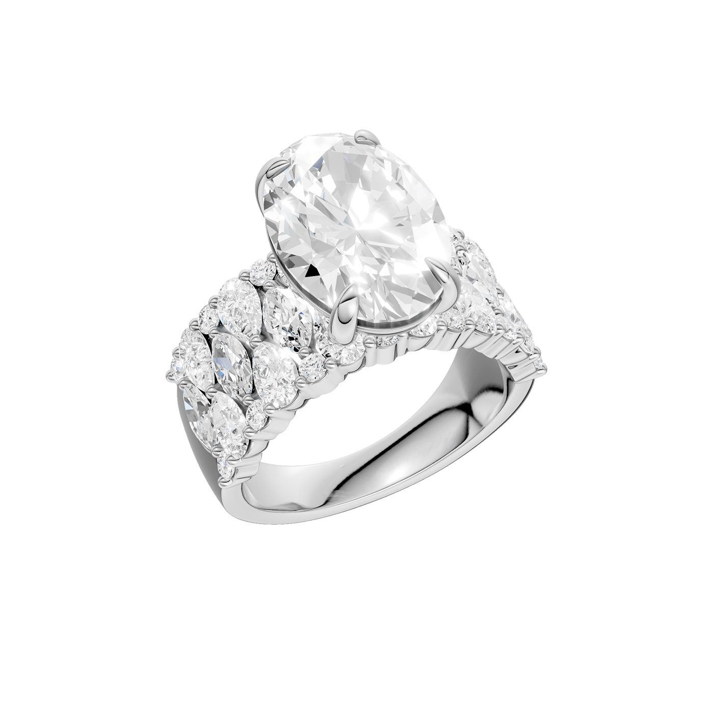 14K 7.00 CT Lab Grown Diamond Ring - Image 4