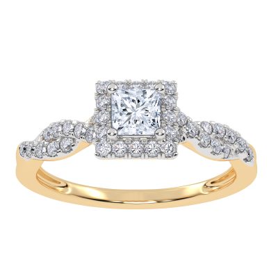 10K 0.51CT Lab Grown Promise Ring