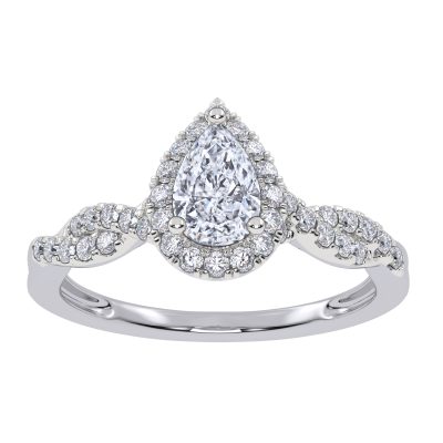 10K 0.51CT Lab Grown Promise Ring