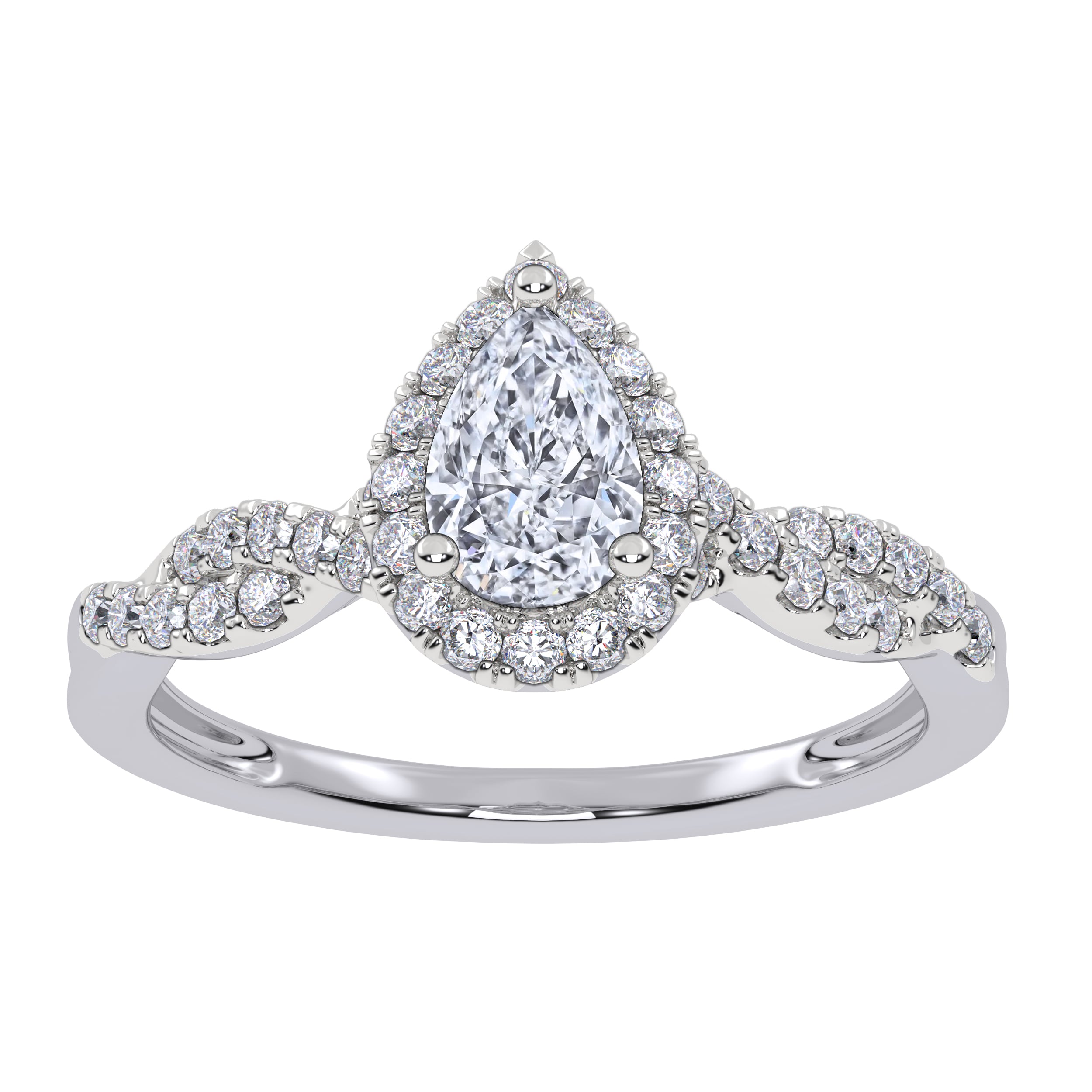 10K 0.51CT Lab Grown Promise Ring
