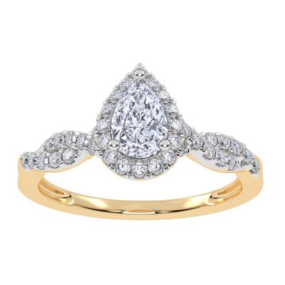 10K 0.51CT Lab Grown Promise Ring