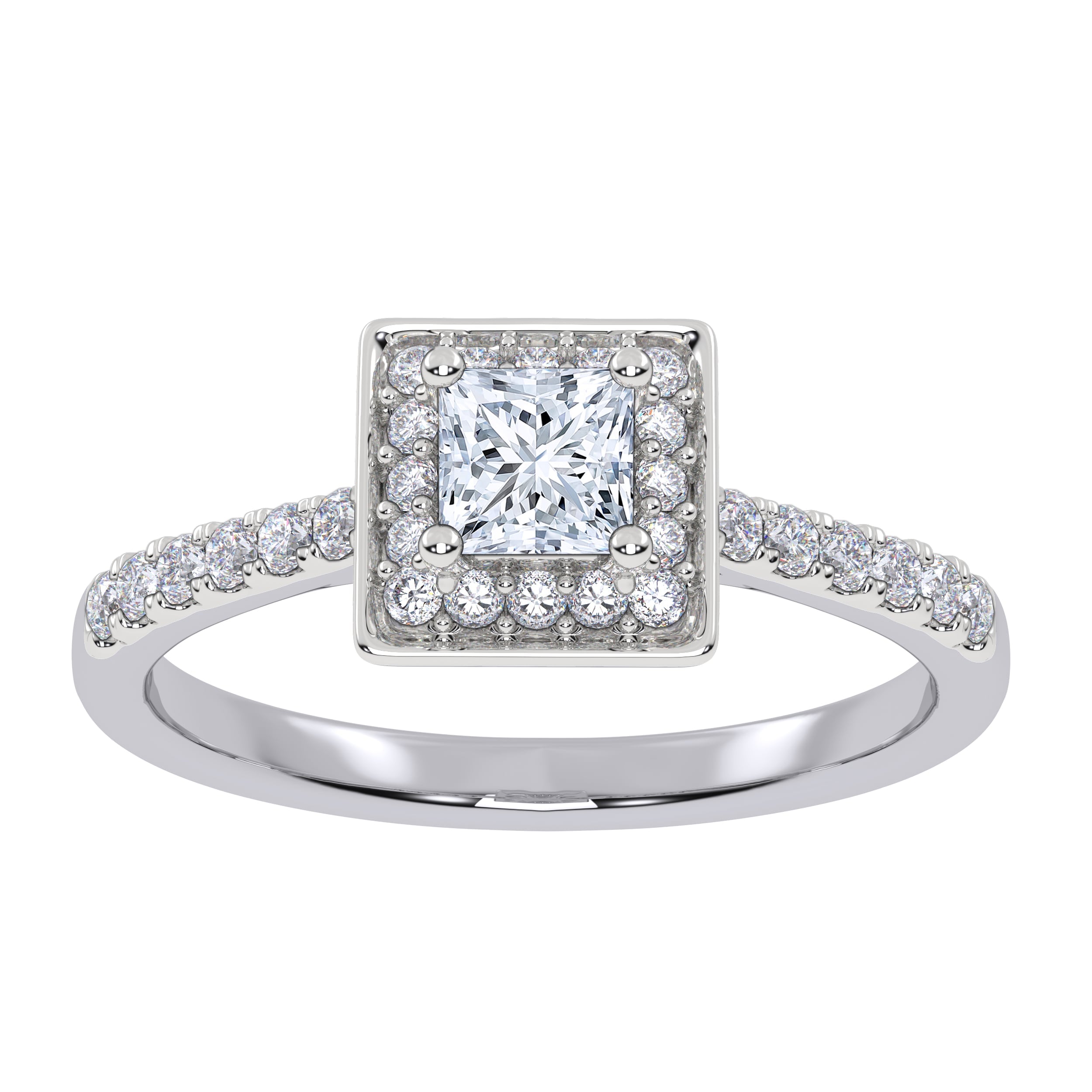 10K 0.52CT Lab Grown Promise Ring - Image 2