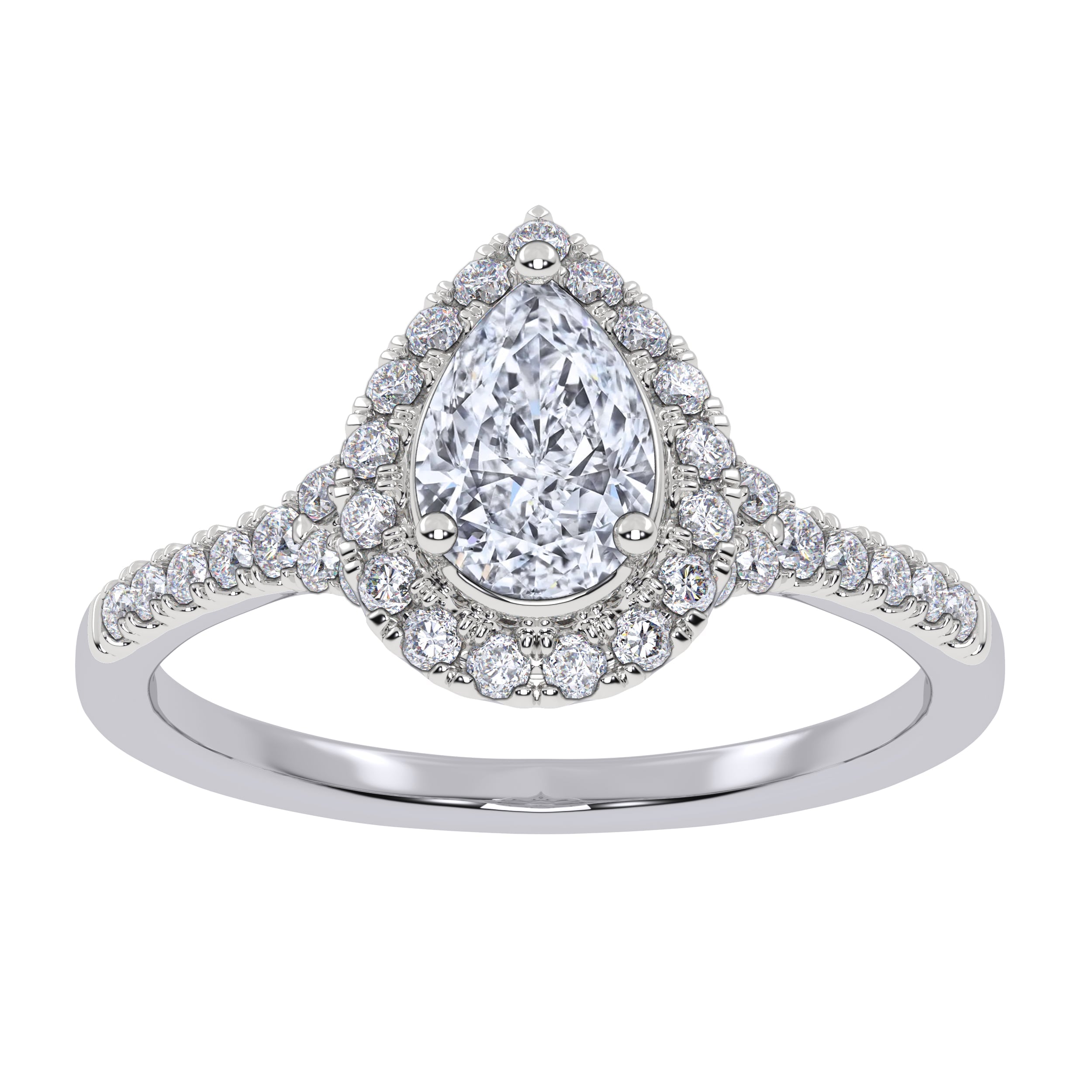 10K 0.50CT Lab Grown Promise Ring - Image 2