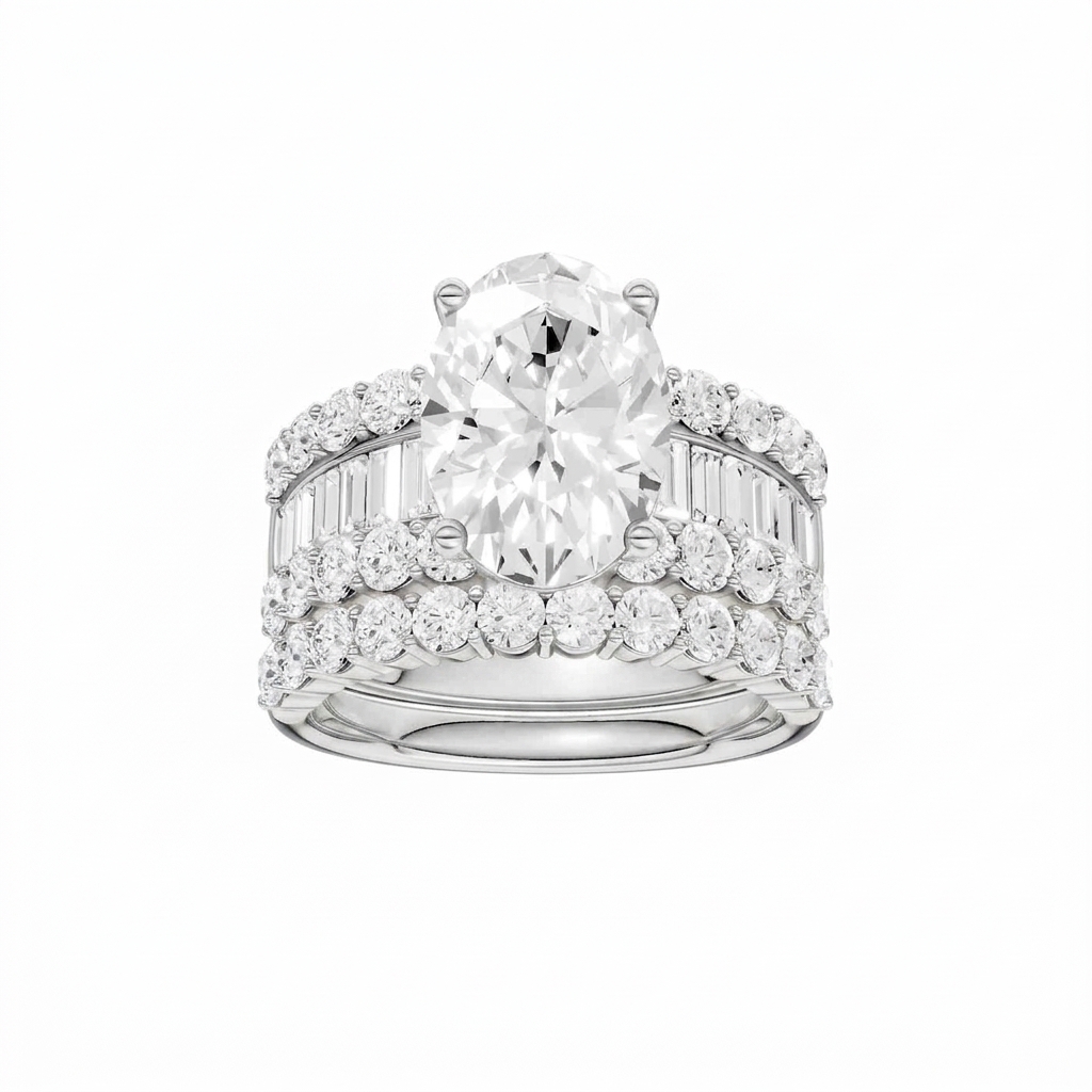 14K 6.00 CT Lab Grown Diamond Ring