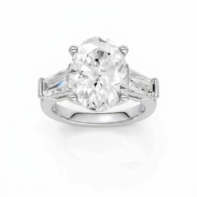 14K 5.00 CT Lab Grown Diamond Ring