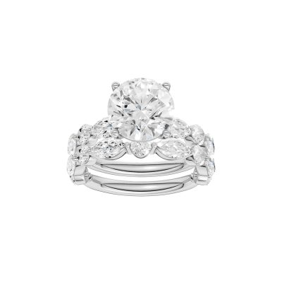 14K 5.00 CT Lab Grown Diamond Bridal Set