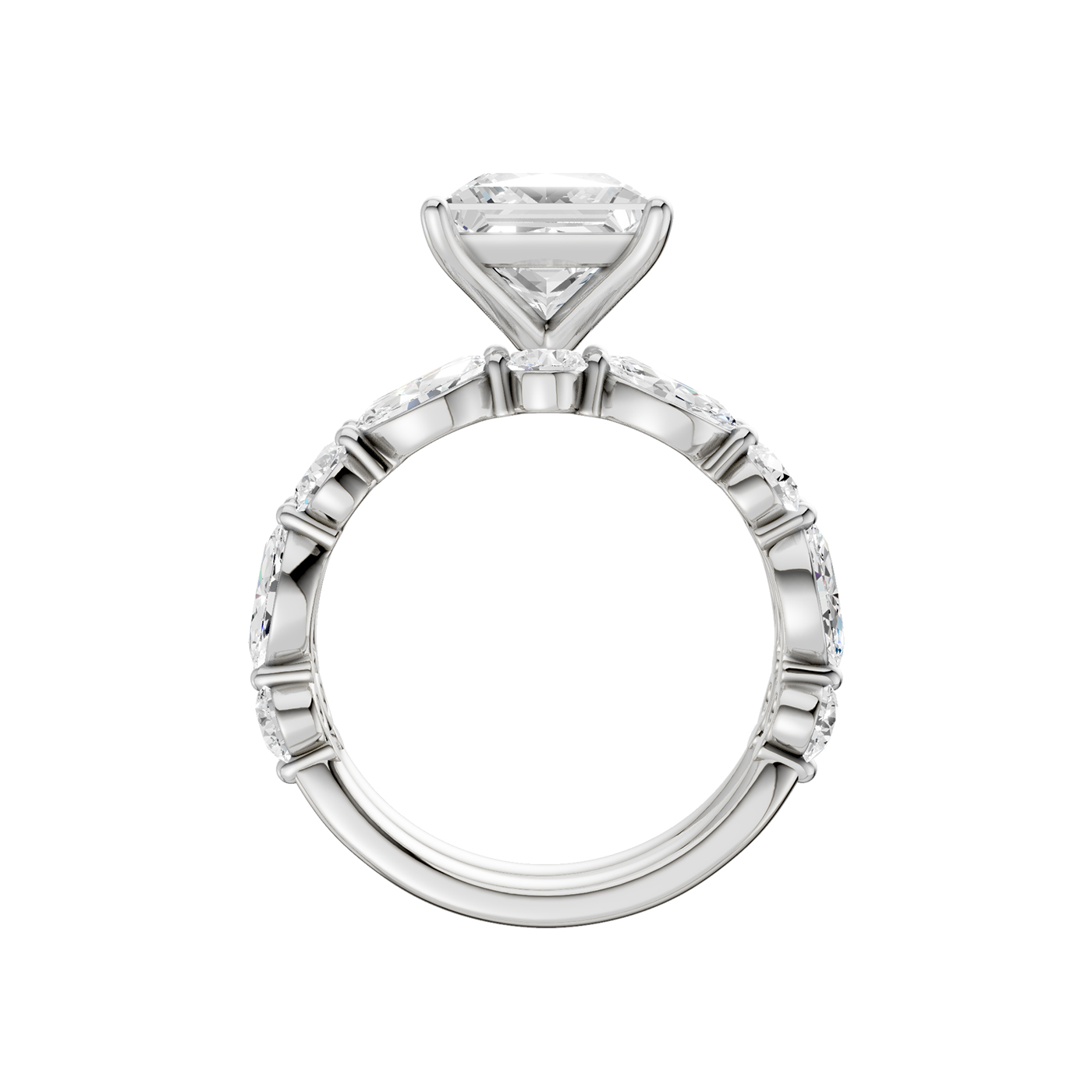 14K 5.00 CT Lab Grown Diamond Bridal Set - Image 3