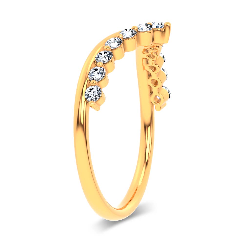 14K 0.25CT Certified Lab Grown Diamond Enhancer Band - Image 2