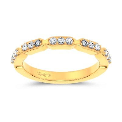 14K 0.25CT Certified Lab Grown Fancy Band
