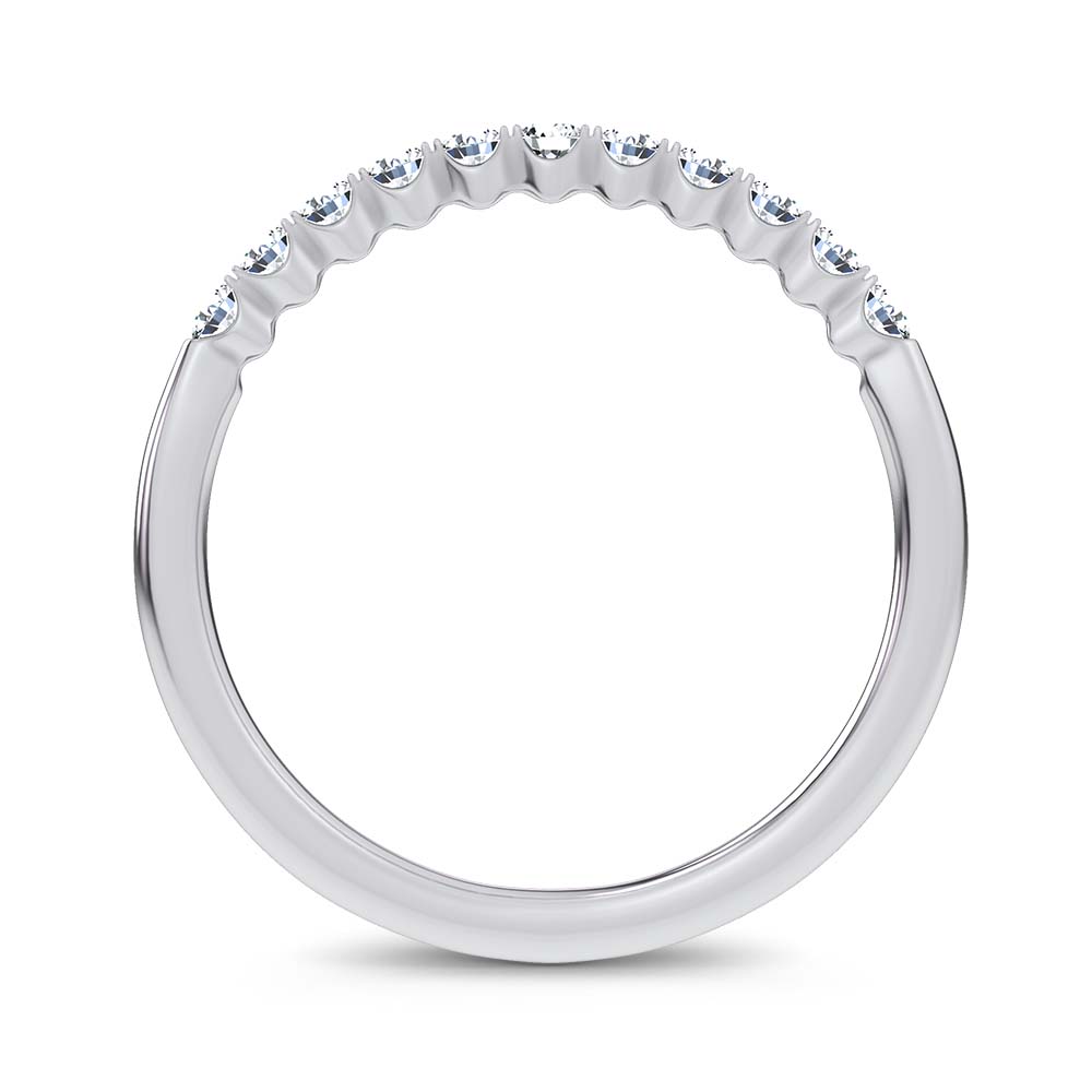 14K 0.25CT Certified Lab Grown Diamond Band - Image 3