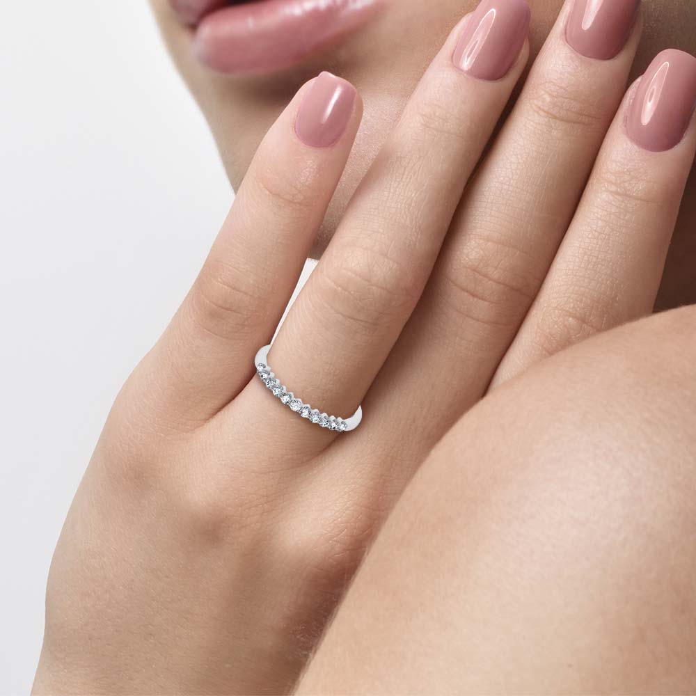 14K 0.25CT Certified Lab Grown Diamond Band - Image 4