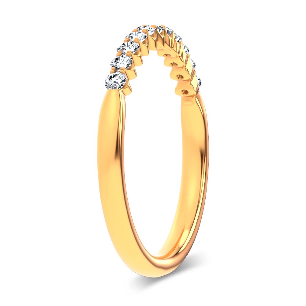 14K 0.25CT Certified Lab Grown Diamond Band - Image 2
