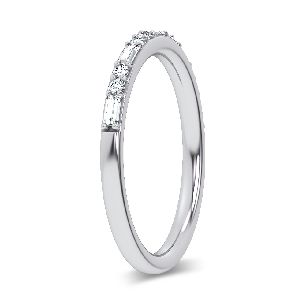 14K 0.20CT Certified Lab Grown Fancy Band - Image 2