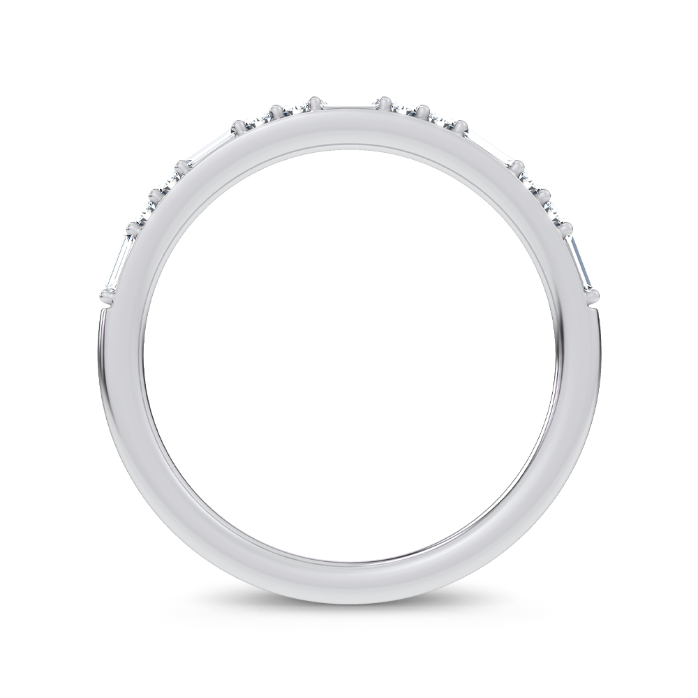 14K 0.20CT Certified Lab Grown Fancy Band - Image 3