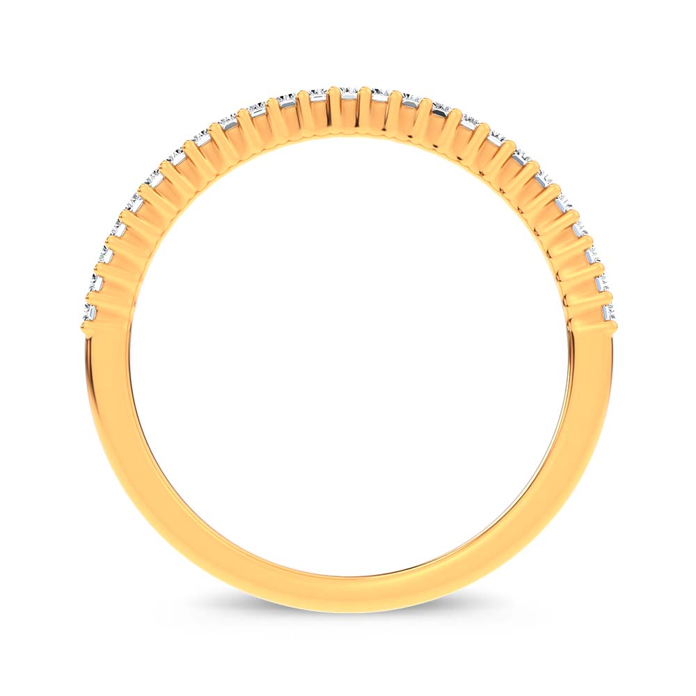14K 0.33CT Certified Lab Grown Fancy Band - Image 3