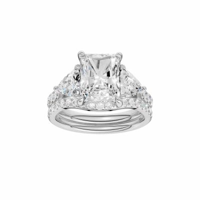 14K 4.50 CT Lab Grown Diamond Bridal Set