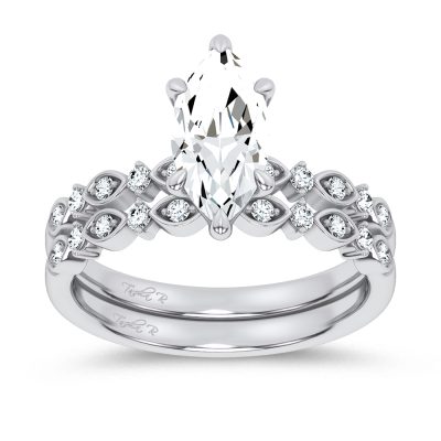 14K 1.50CT DIAMOND BRIDAL SET