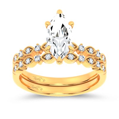 14K 1.50CT DIAMOND BRIDAL SET