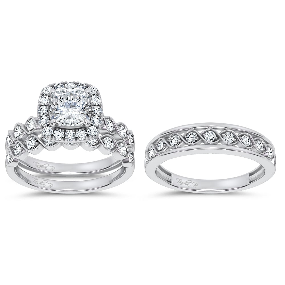 14K 2.76CT Certified Lab Grown TRIO SET - Image 2