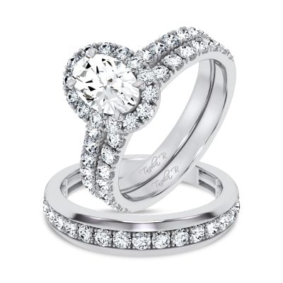 14K 3.03CT Certified Lab Grown TRIO SET