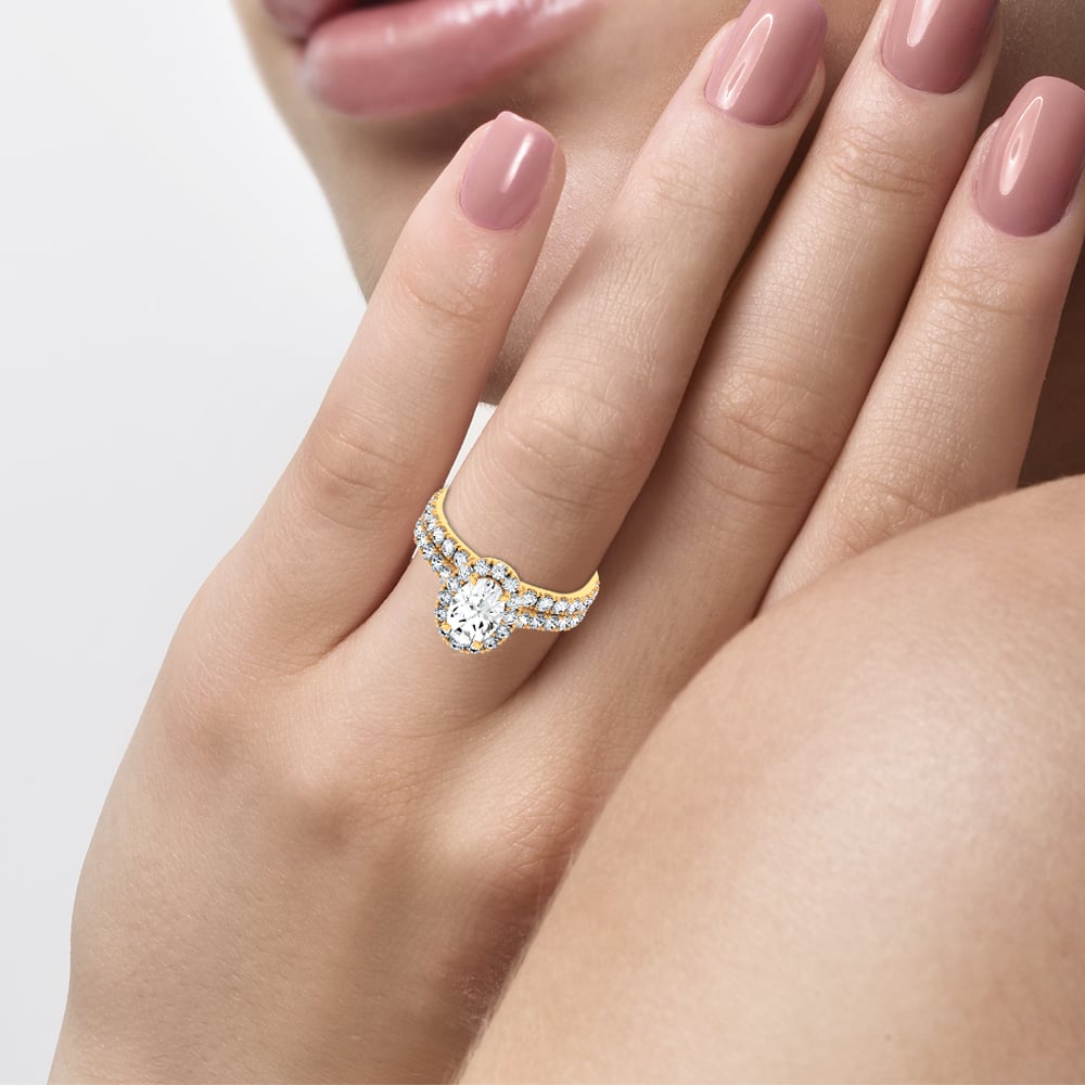 14K 3.03CT Certified Lab Grown TRIO SET - Image 3