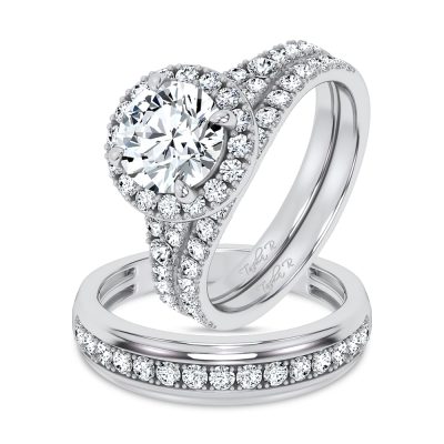 14K 3.00CT DIAMOND TRIO SET