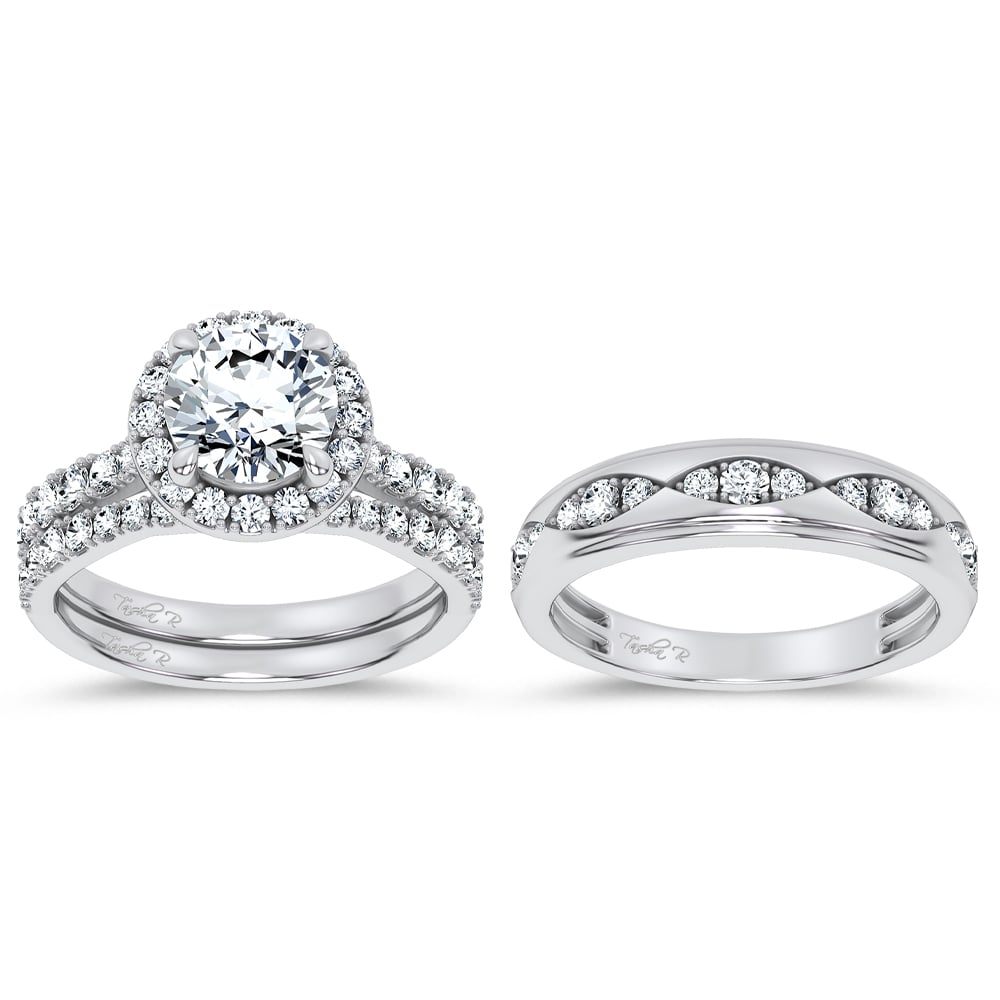 14K 3.00CT DIAMOND TRIO SET - Image 2