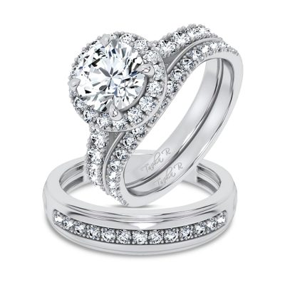 14K 2.94CT Certified Lab GrownTRIO SET