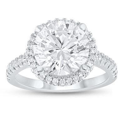10K 4.50CT Certified Lab Grown Diamond Engagement Ring