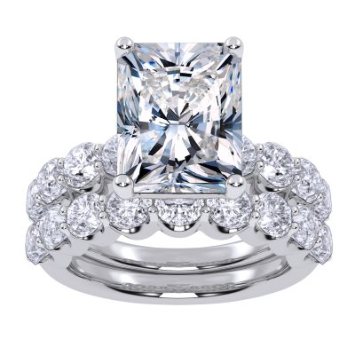 10K 6.51CT Certified Lab Grown DIAMOND BRIDAL SET