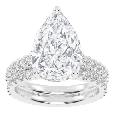 10K 5.00CT Certified Lab Grown DIAMOND BRIDAL SET