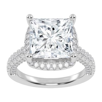 10K 4.76CT Certified Lab Grown Diamond Engagement Ring