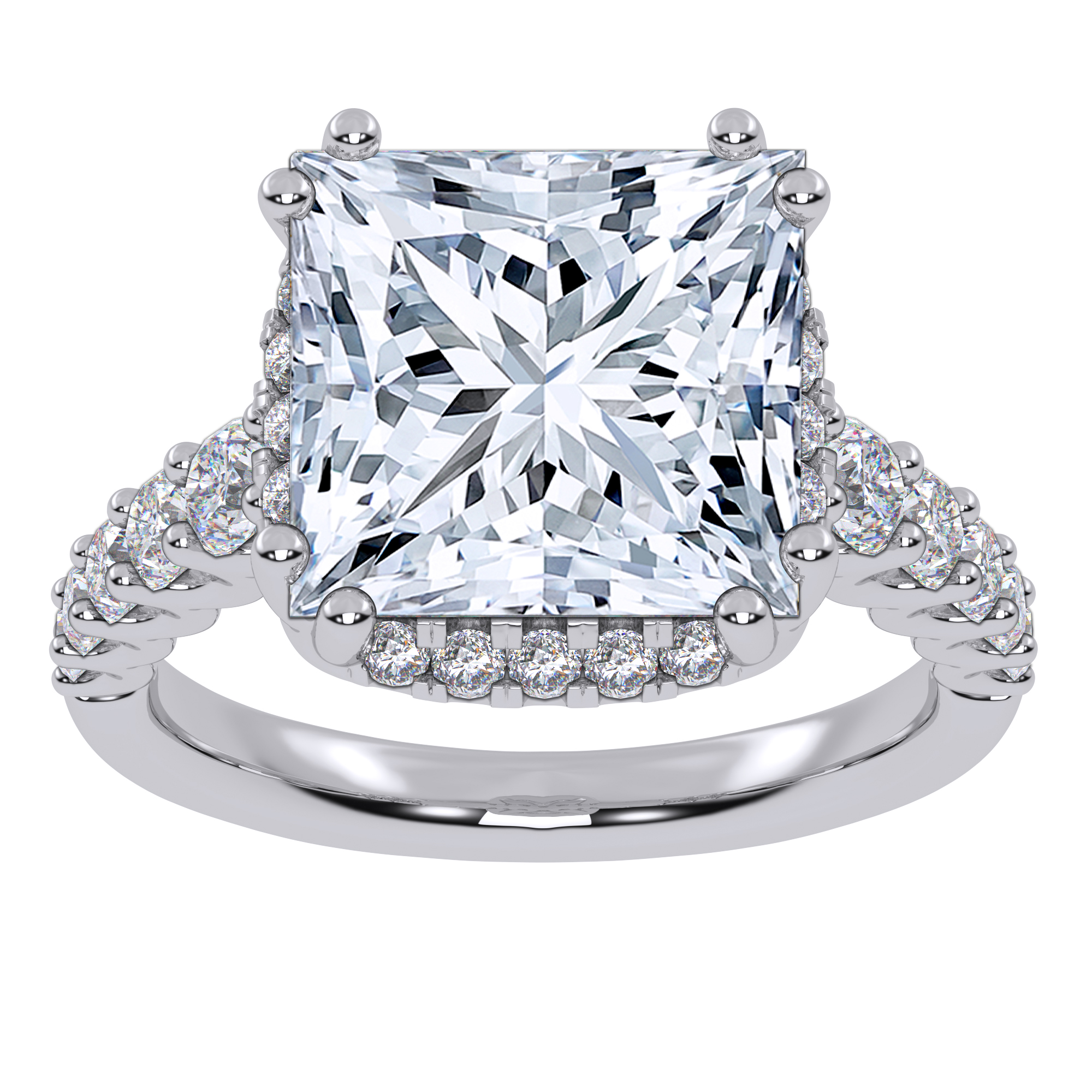 10K 4.75CT Certified Lab Grown Diamond Engagement Ring