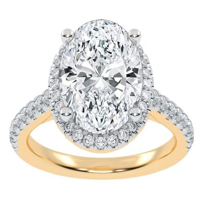 10K 4.55CT Certified Lab Grown Diamond Engagement Ring