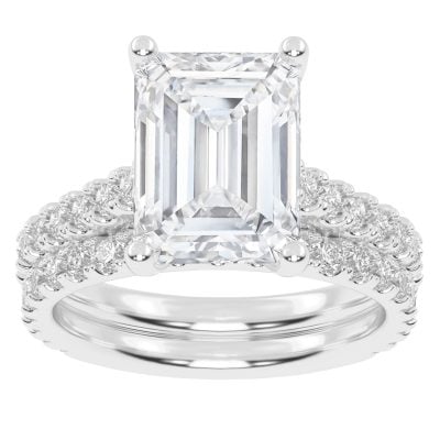 10K 5.00CT Certified Lab Grown DIAMOND BRIDAL SET