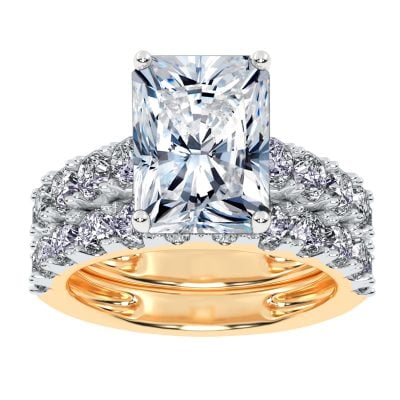 10K 5.00CT Certified Lab Grown DIAMOND BRIDAL SET