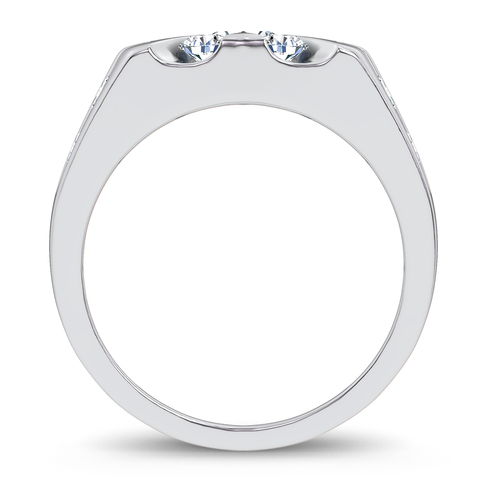 14k 3.00CT Certified Lab Grown Mens Ring - Image 3