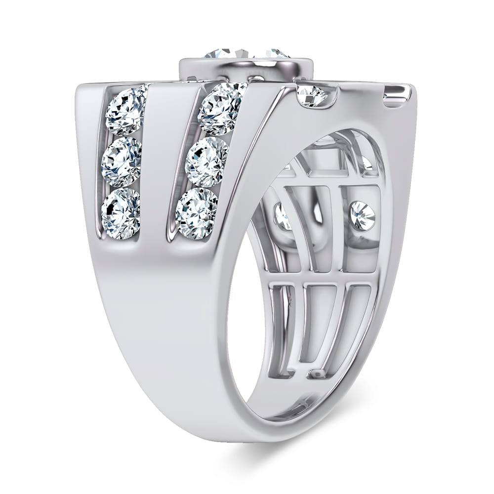 14k 4.49CT Certified Lab Grown Mens Ring - Image 2