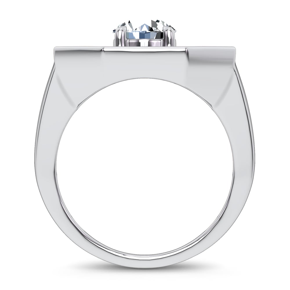 14k 3.00CT Certified Lab Grown Mens Ring - Image 3