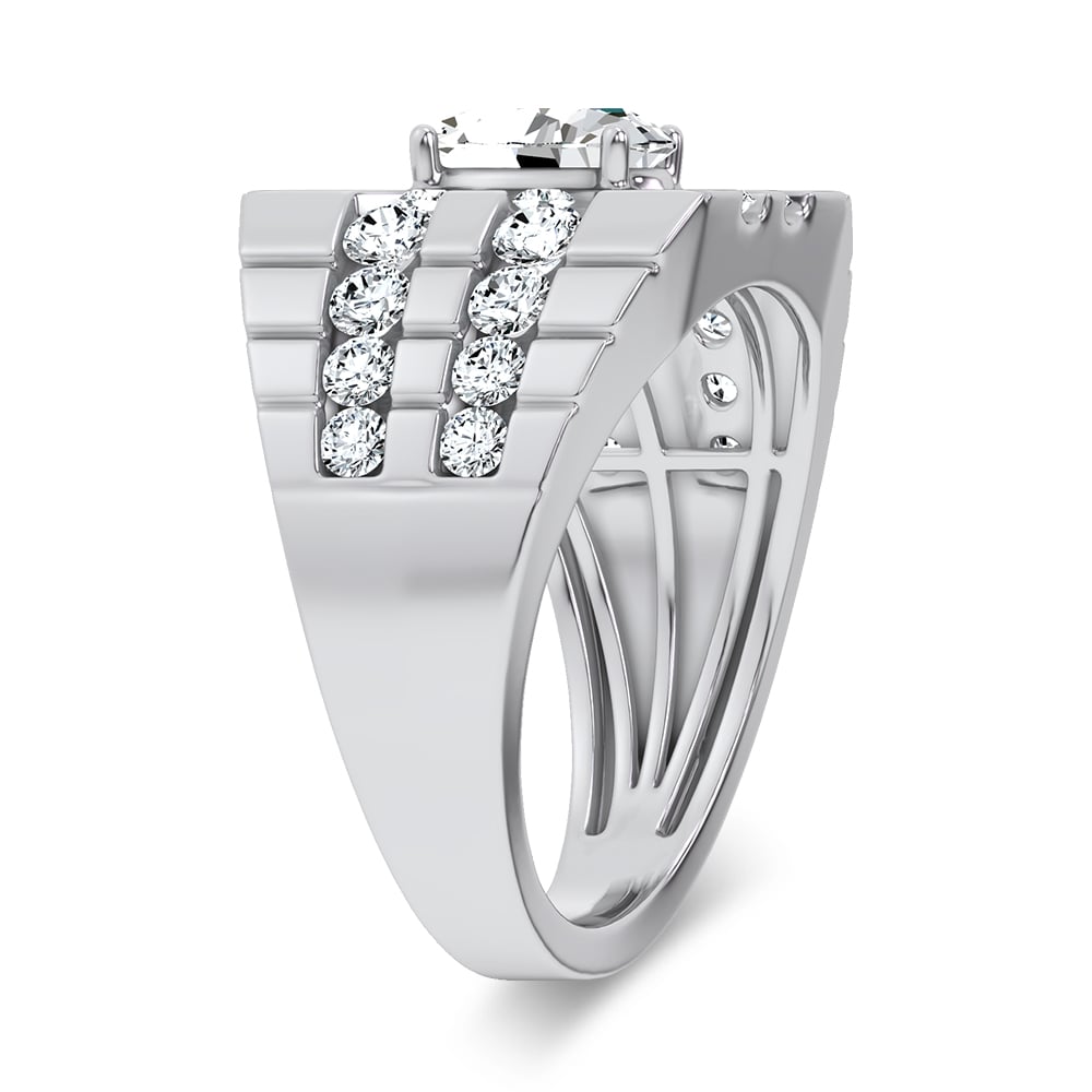 14K 2.25CT Certified Lab Grown Mens Ring - Image 2