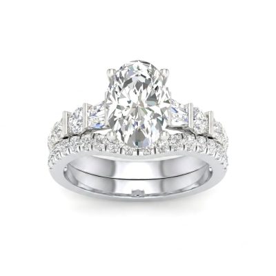 14K 2.75 CT Lab Grown Diamond Bridal Set